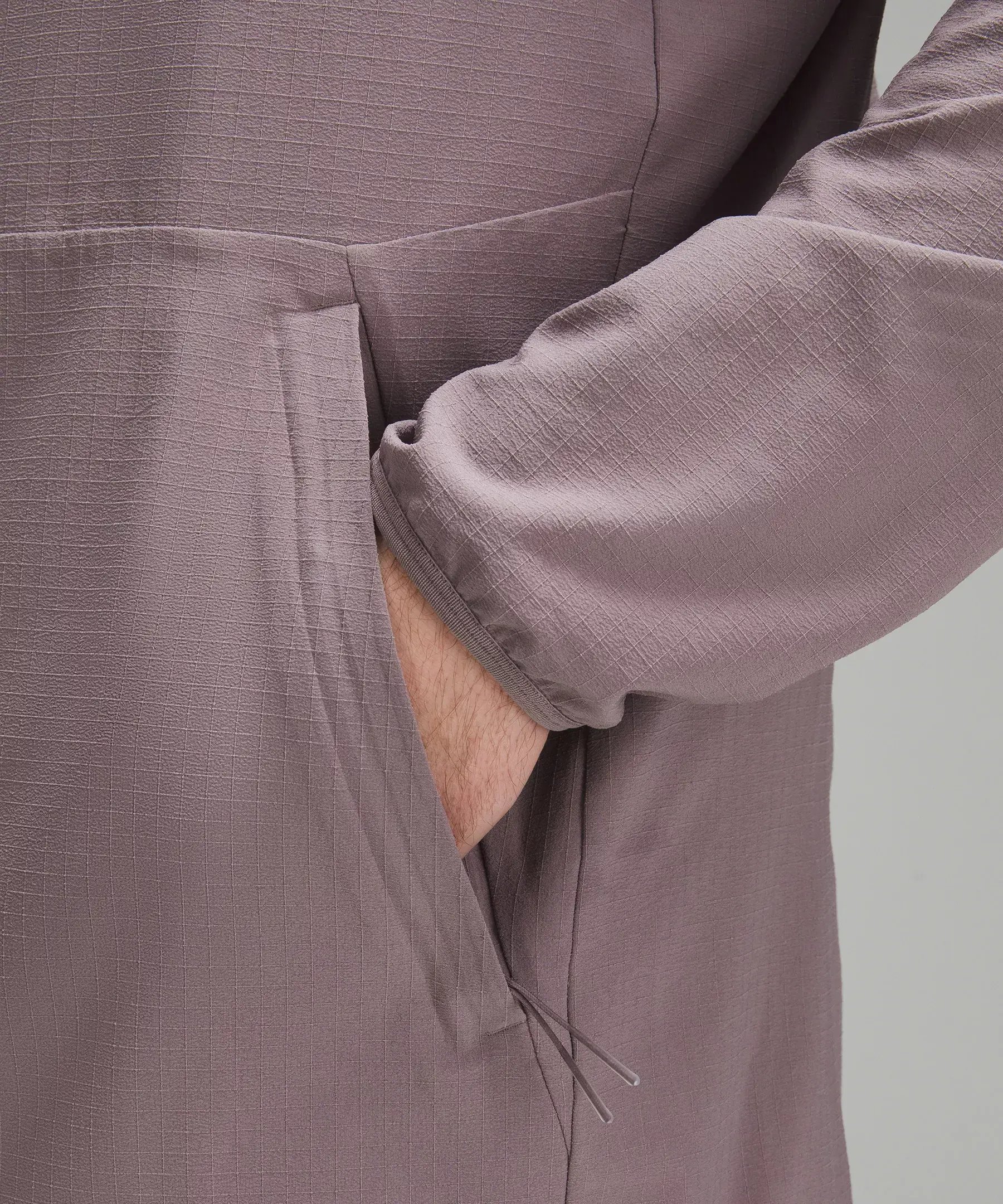Low polyester environmental impact: Lululemon Packable Anorak Earth Day